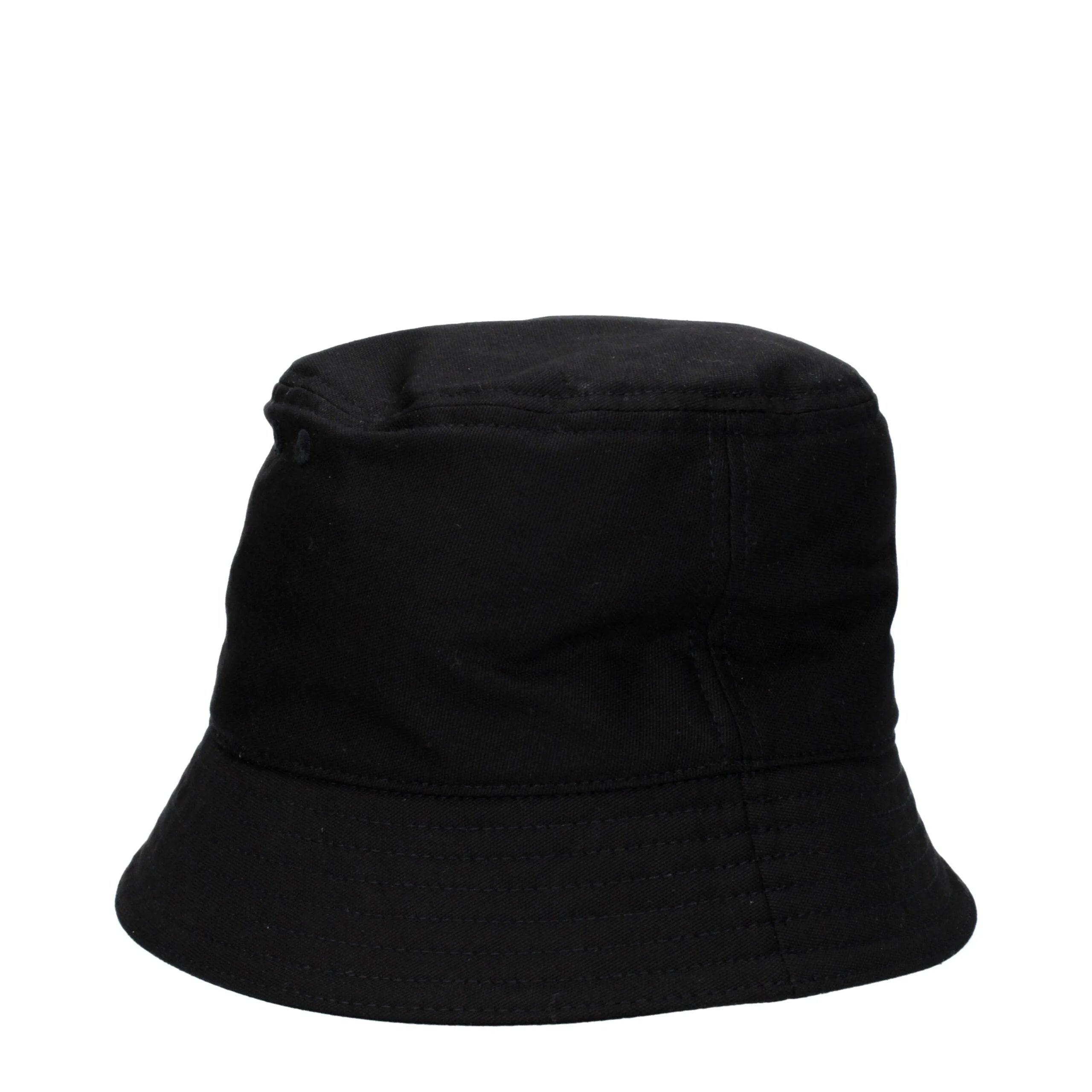 Valentino Garavani Black Cotton Bucket Hats - 58 cm|M - Bucket Hats