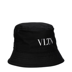 Valentino Garavani Black Cotton Bucket Hats - 58 cm|M - Bucket Hats