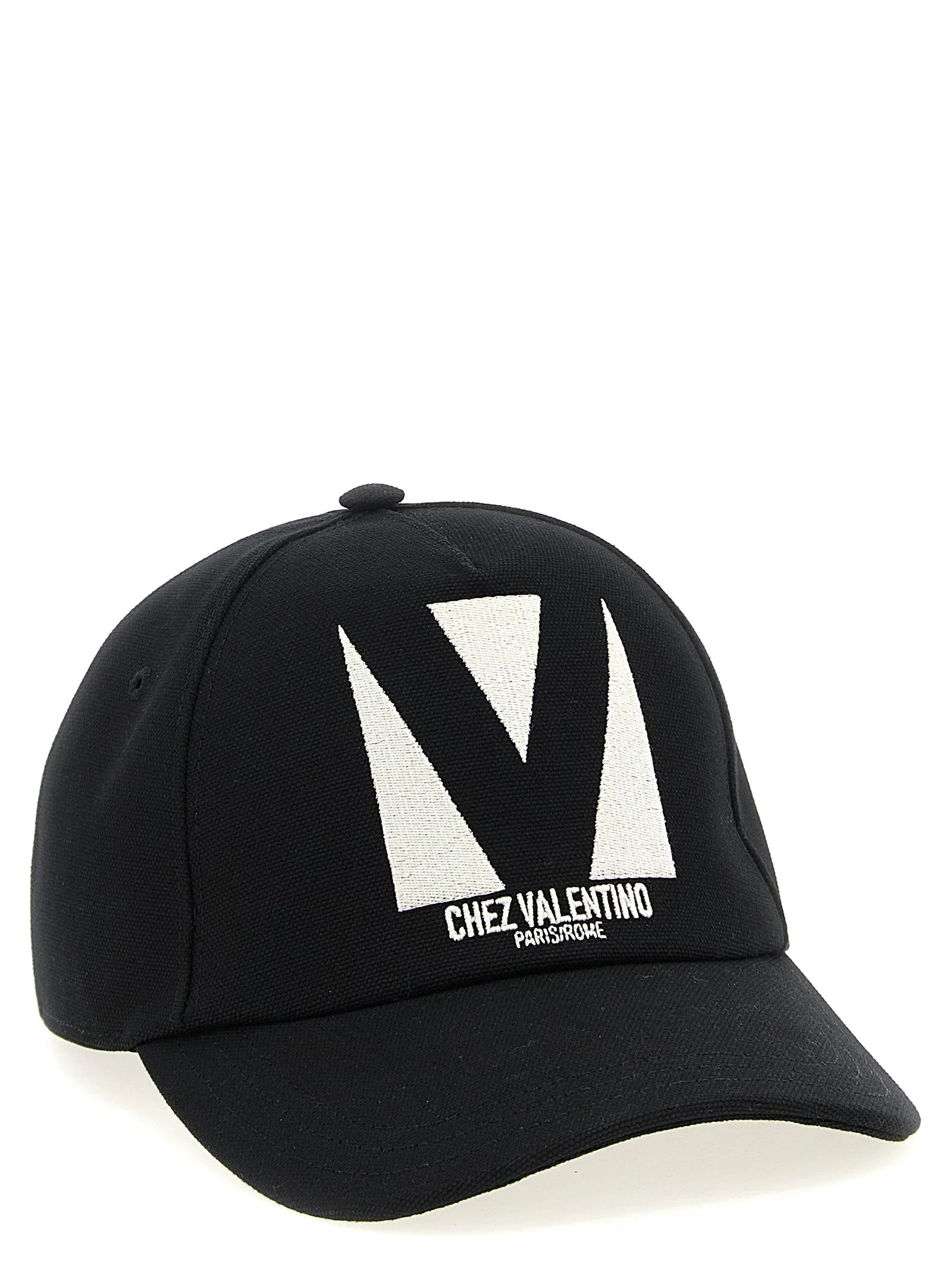 Valentino Garavani Schwarzer Baumwoll-Cap (Baseballkappe)