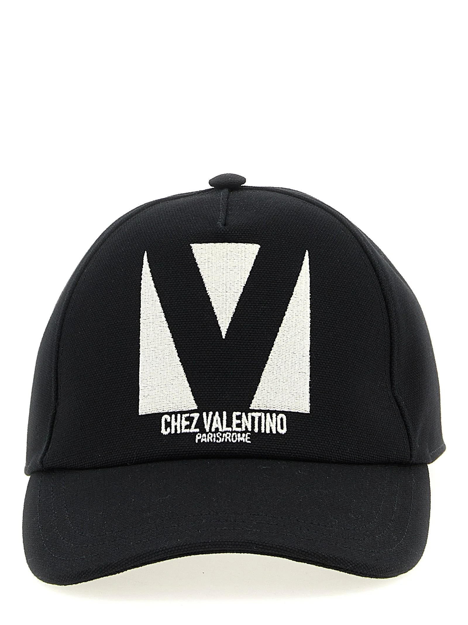 Valentino Garavani Schwarzer Baumwoll-Cap (Baseballkappe)