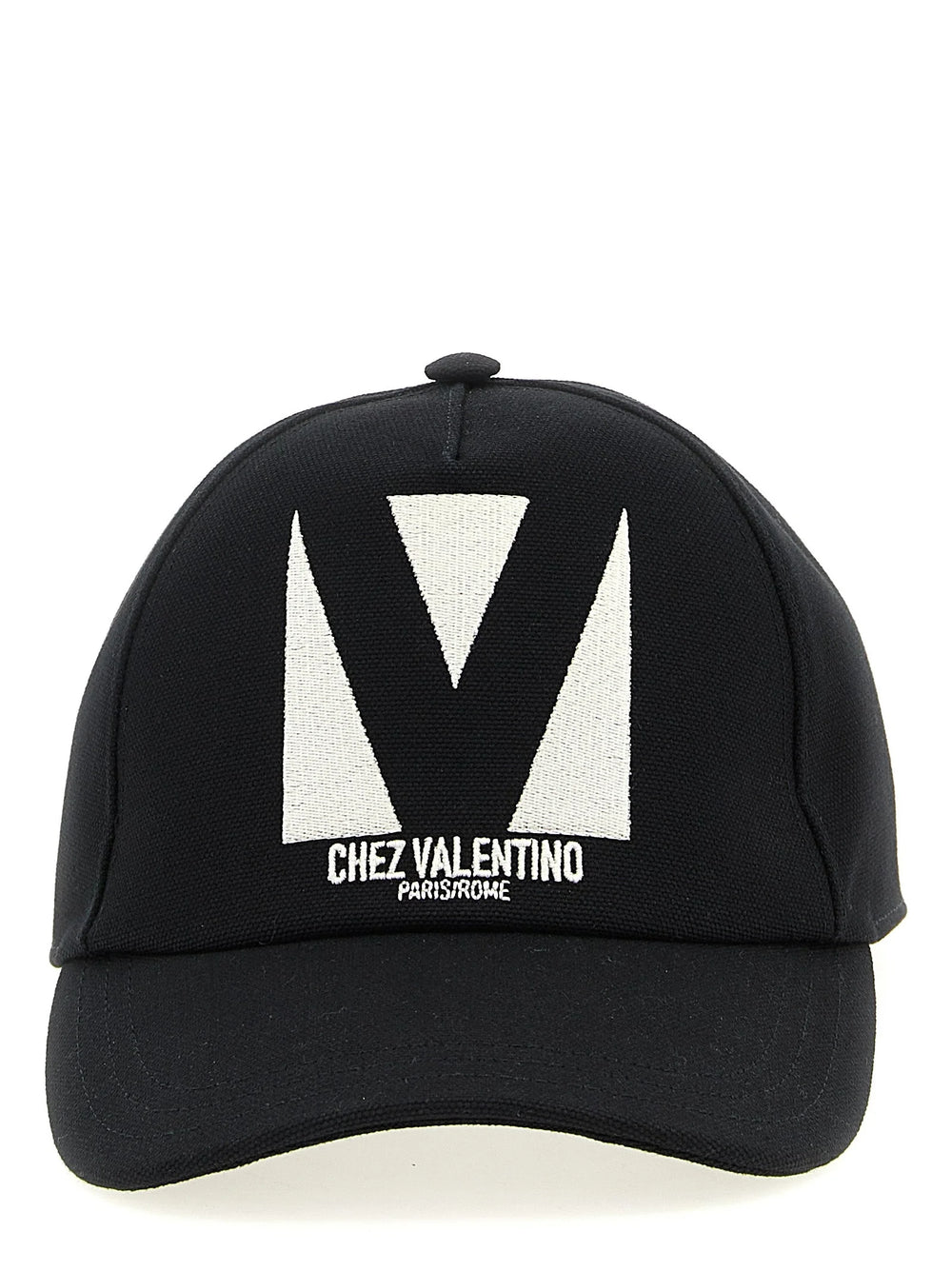 Valentino Garavani Schwarzer Baumwoll-Cap (Baseballkappe)