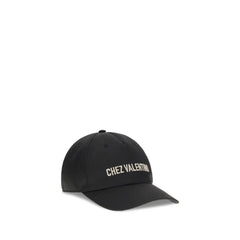 Valentino Garavani Black Cotton Cap (Baseball Hat)