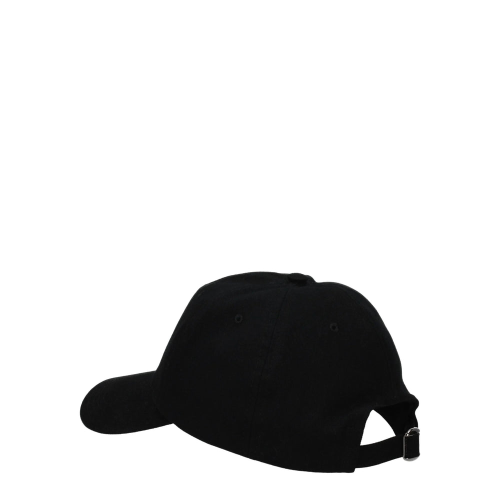 Valentino Garavani Black Cotton Caps (Baseball Hat) - 59 cm|L - Baseball Caps