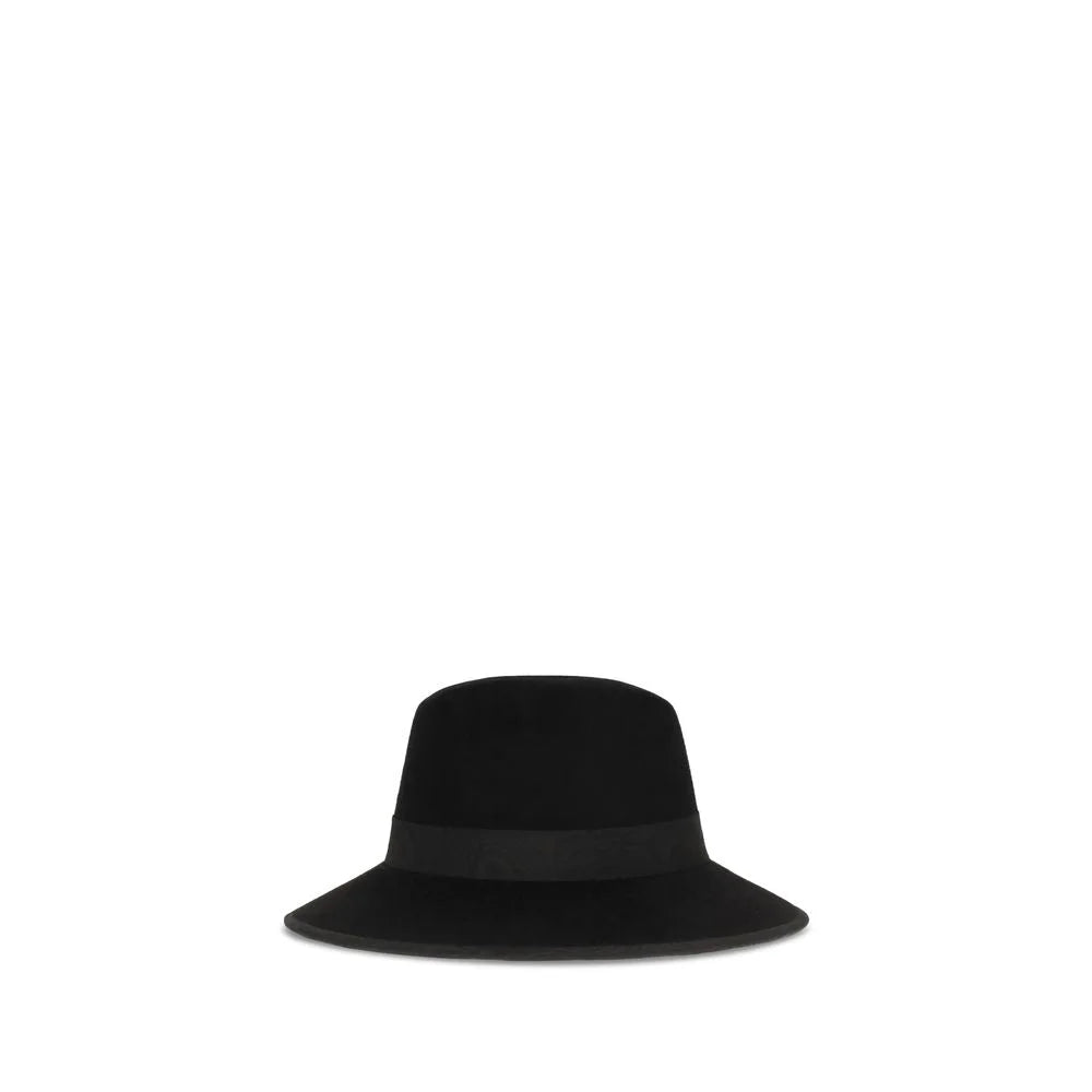 Valentino Garavani Black Cotton Fedora