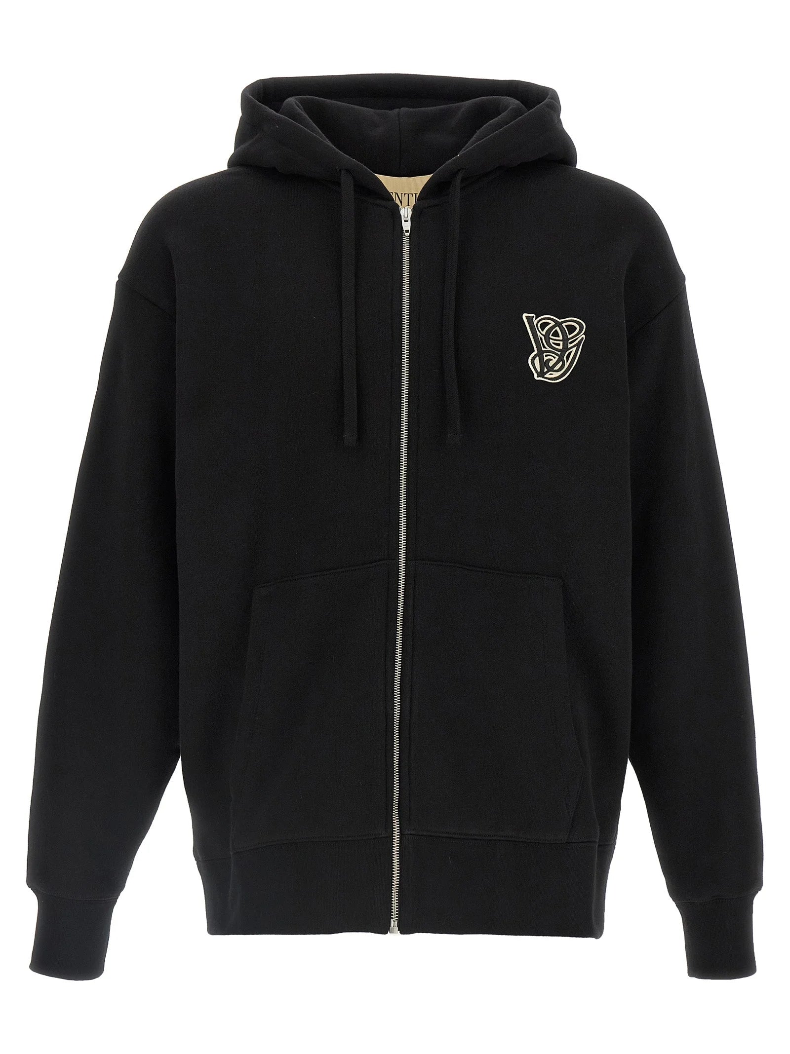 Valentino Garavani Black Cotton Sweatshirt
