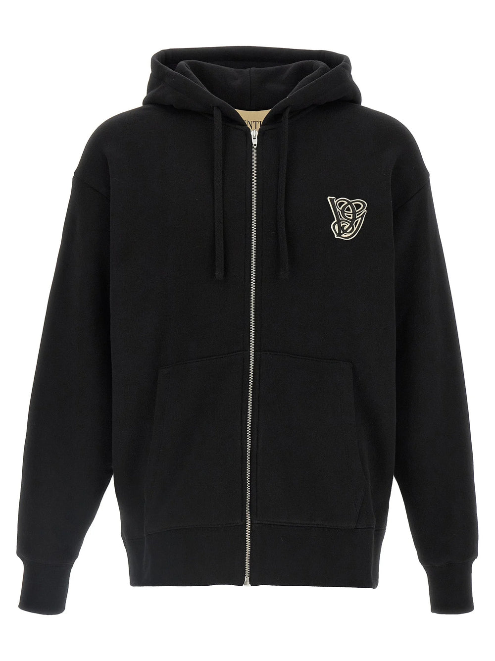 Valentino Garavani Black Cotton Sweatshirt