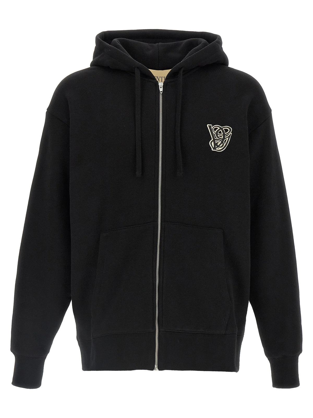Valentino Garavani Black Cotton Sweatshirt
