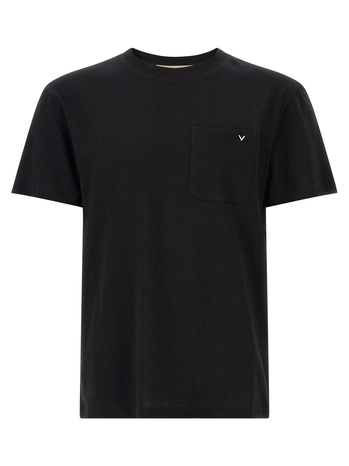 Valentino Garavani Black Cotton T-Shirt