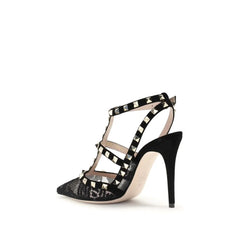 Valentino Garavani Black Fabric High Heel Pumps - Heels