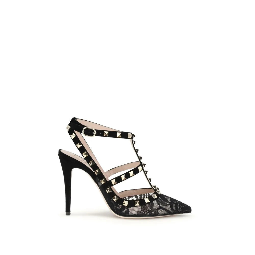 Valentino Garavani Black Fabric High Heel Pumps - Heels