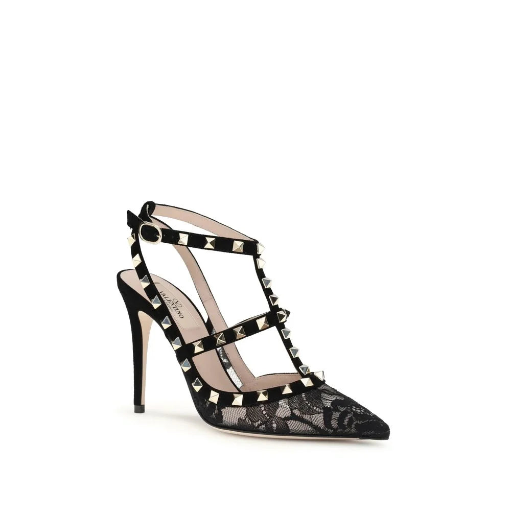 Valentino Garavani Black Fabric High Heel Pumps - Heels