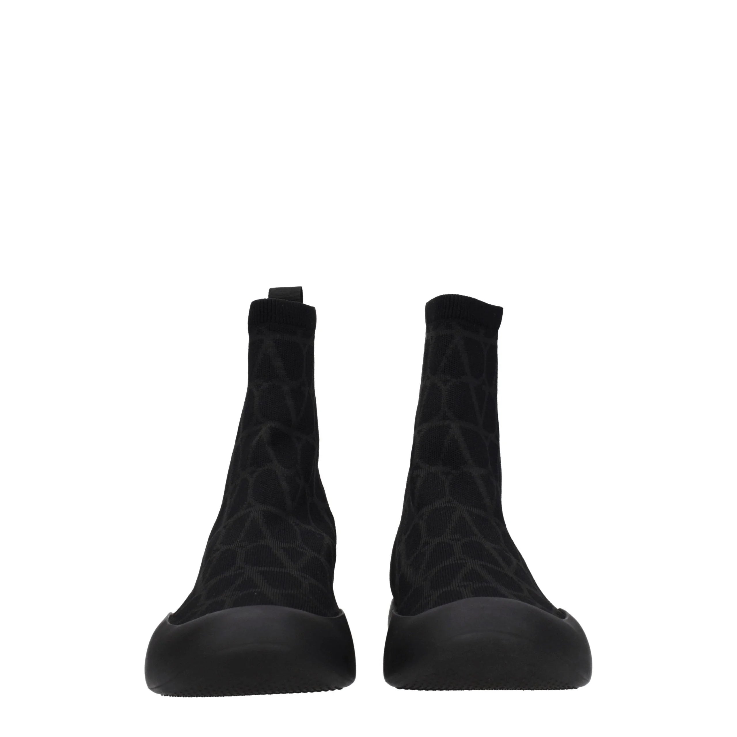 Valentino Garavani Black Fabric High Top Sneakers - EU41.5/US8.5