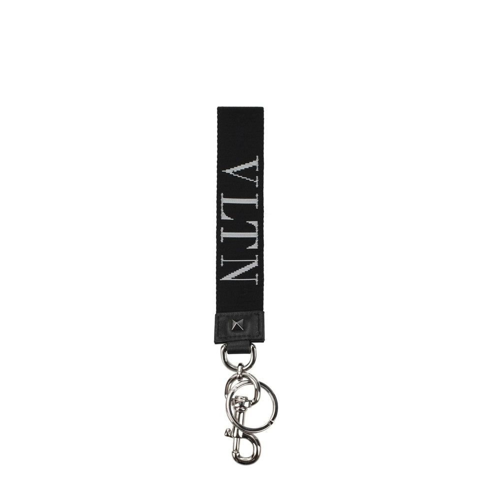 Valentino Garavani Black Fabric Keychains - Keychains