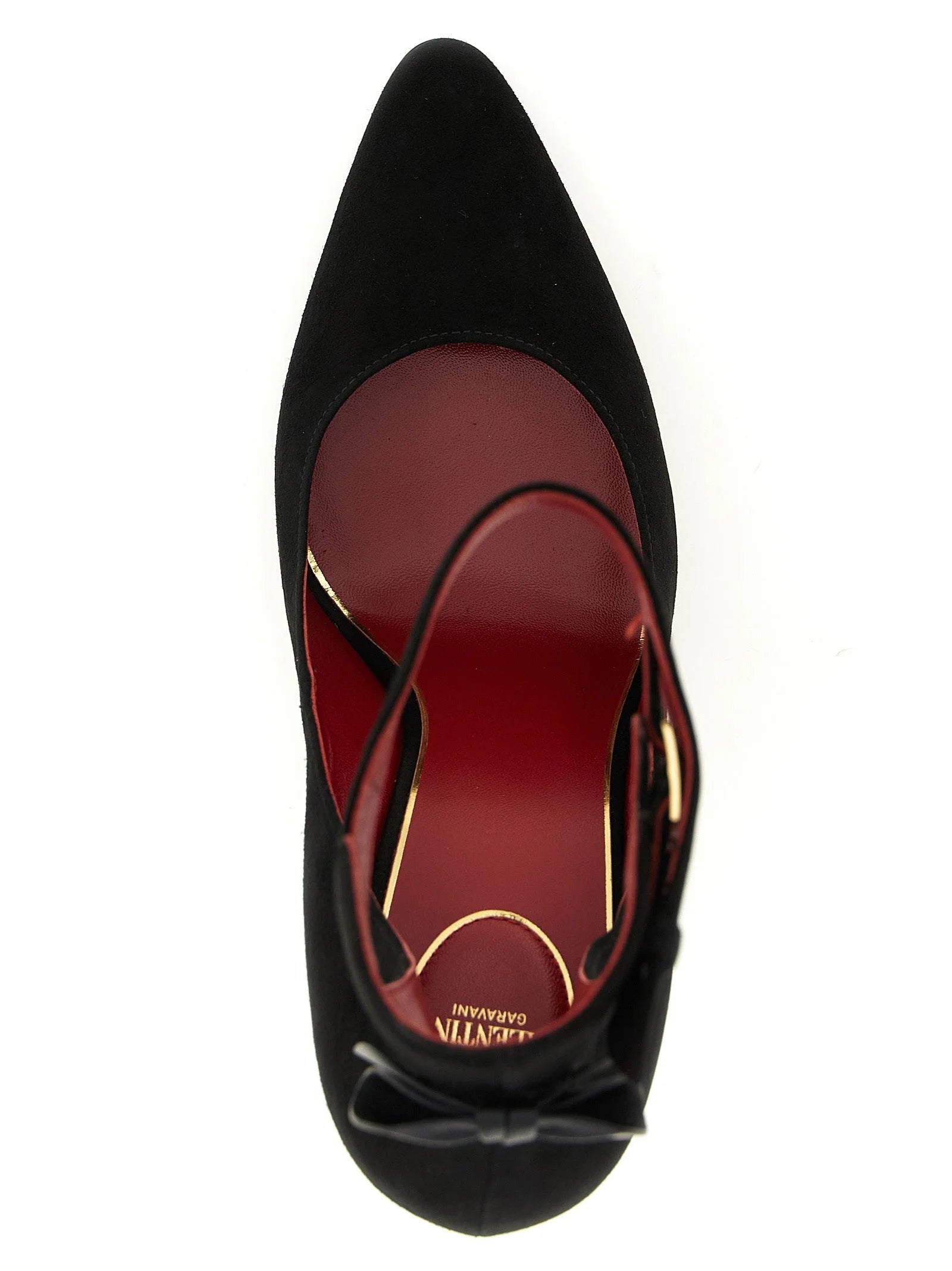 Valentino Garavani Black Goatskin High Heel Pumps