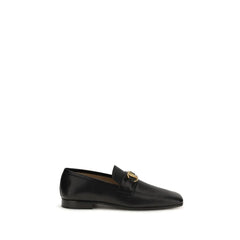 Valentino Garavani Black Goatskin Slip-On Loafers