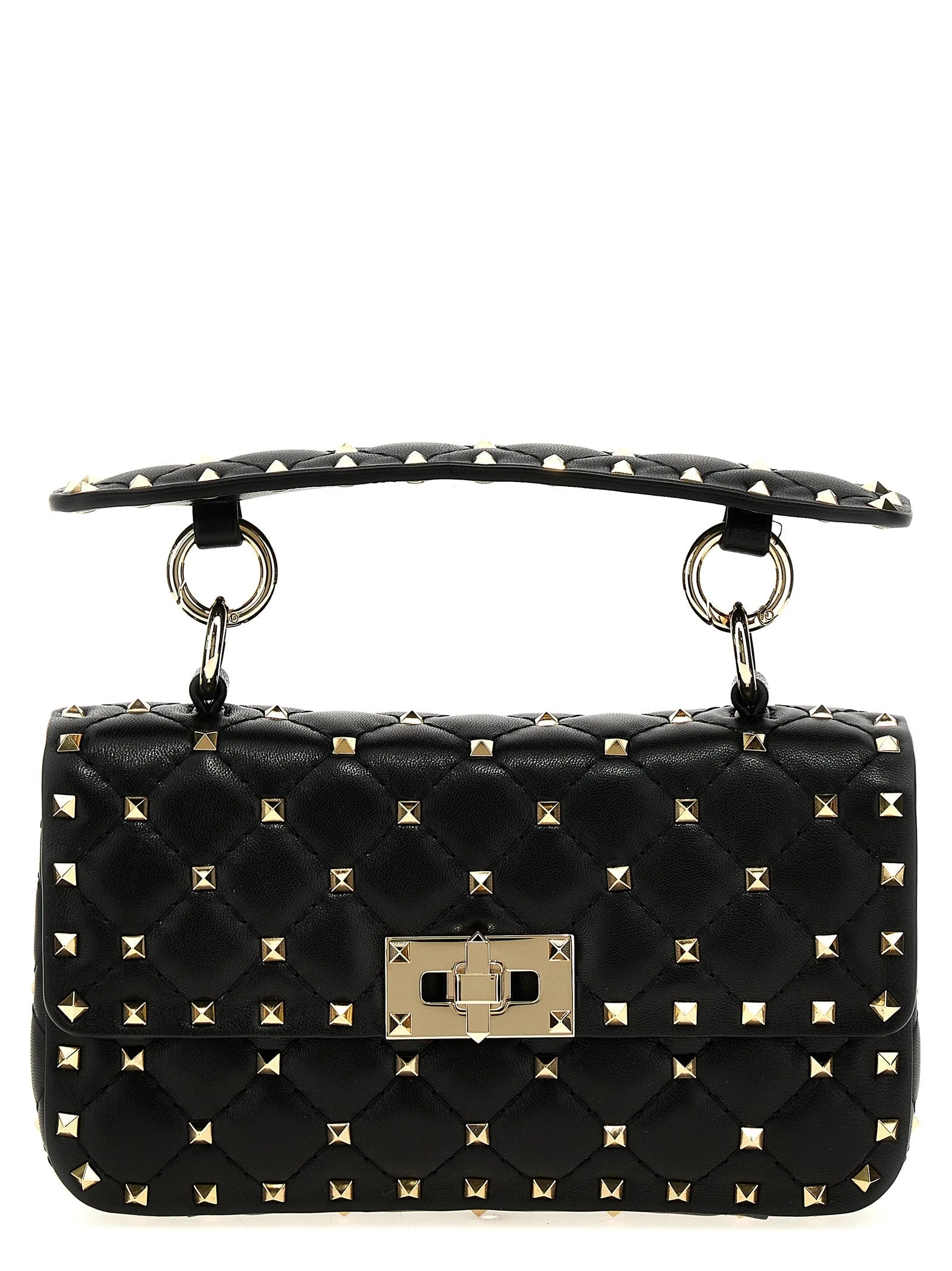 Valentino Garavani Black Lamb Leather Handbag