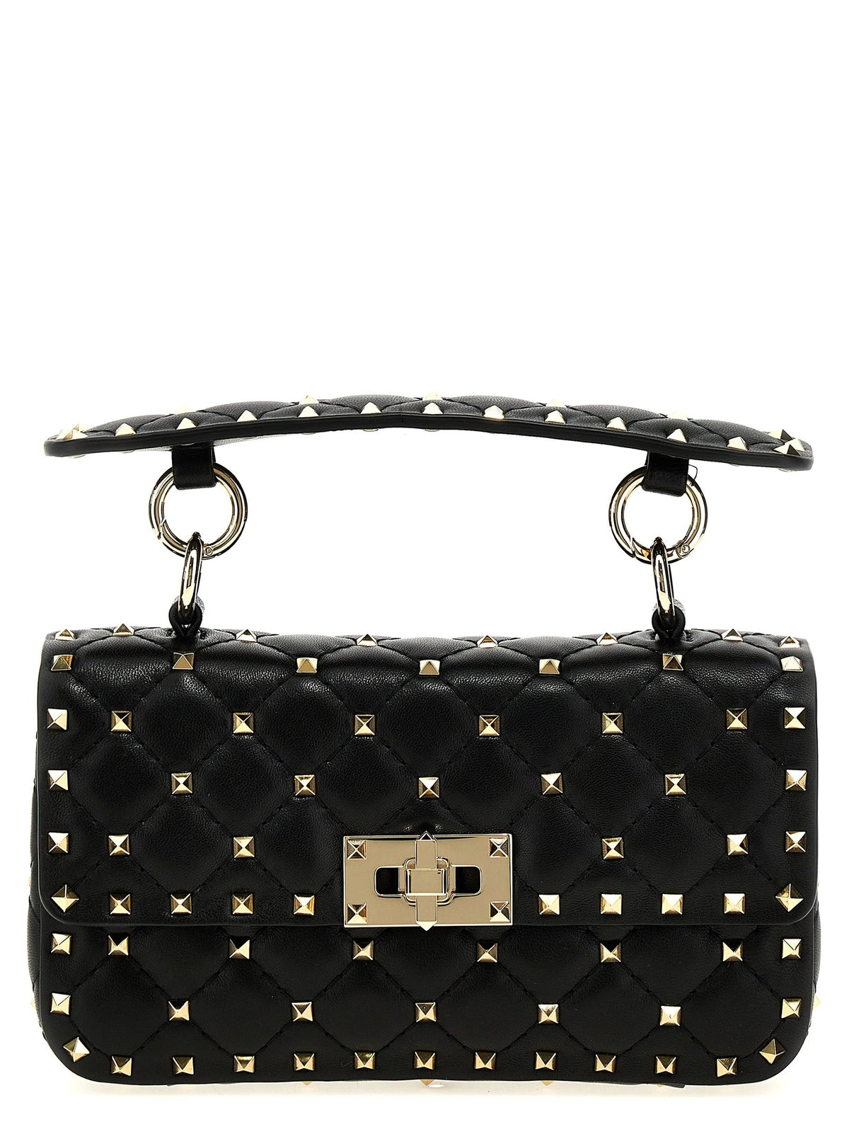 Valentino Garavani Black Lamb Leather Handbag
