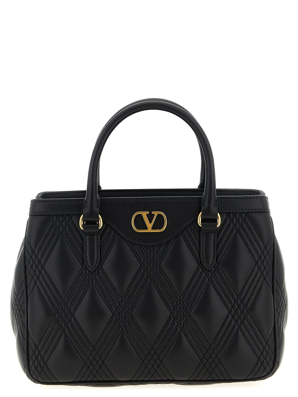 Valentino Garavani Black Lamb Leather Handbag