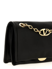 Valentino Garavani Black Lamb Leather Shoulder Bag
