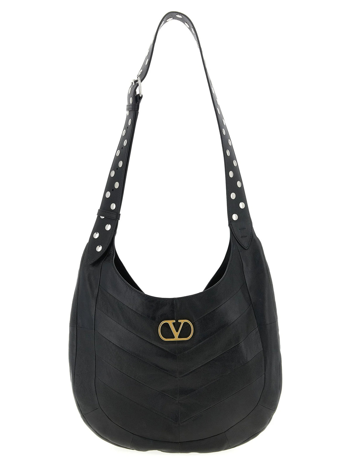 Valentino Garavani Black Lamb Leather Shoulder Bag