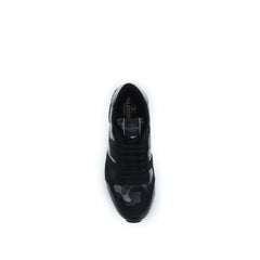 Valentino Garavani Black Lamb Ovis Aries Aries Athletic Sneakers