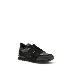 Valentino Garavani Black Lamb Ovis Aries Aries Athletic Sneakers