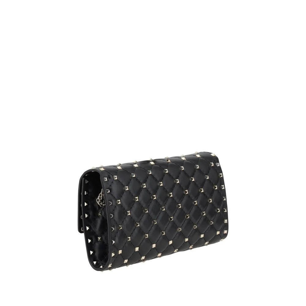 Valentino Garavani Black Lamb Ovis Aries Aries Shoulder Bag