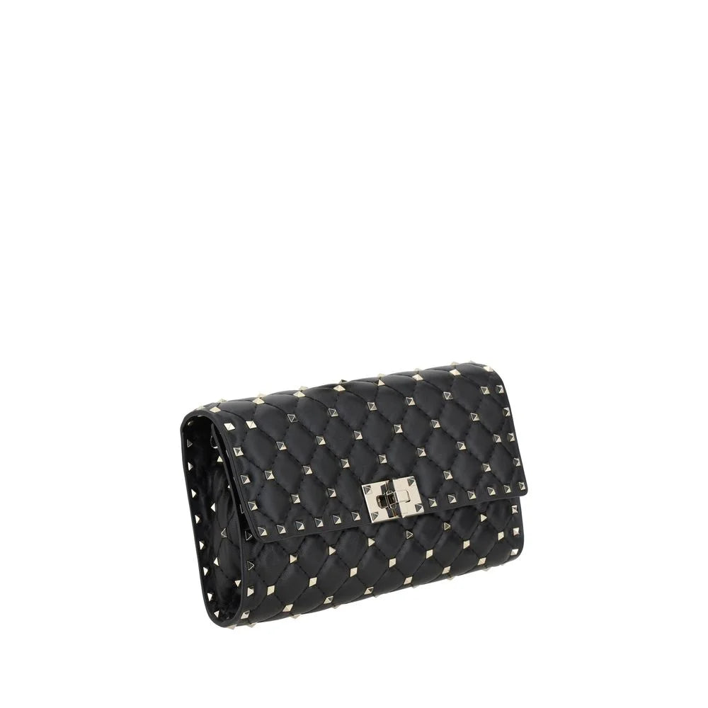 Valentino Garavani Black Lamb Ovis Aries Aries Shoulder Bag