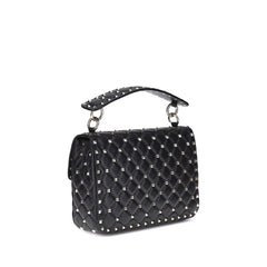Valentino Garavani Black Lamb Ovis Aries Aries Shoulder Bag