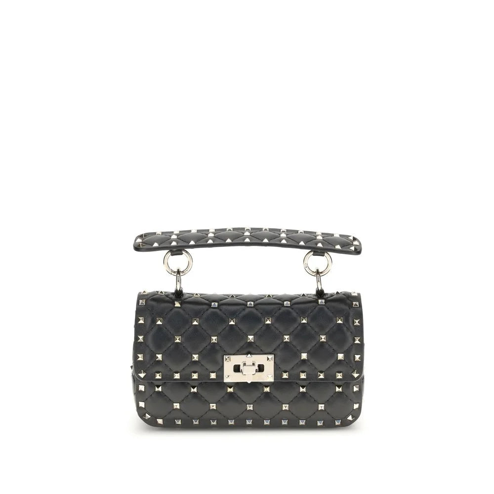 Valentino Garavani Black Lamb Ovis Aries Aries Shoulder Bag