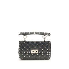 Valentino Garavani Black Lamb Ovis Aries Aries Shoulder Bag