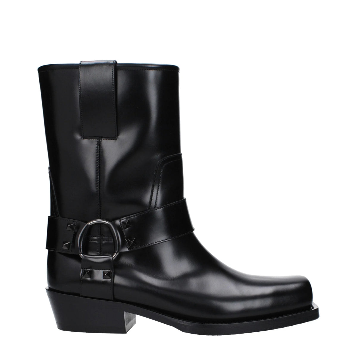 Valentino Garavani Black Leather Ankle Boots - EU41/US11