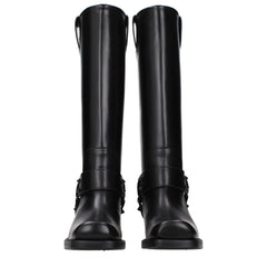Valentino Garavani Black Leather Boots