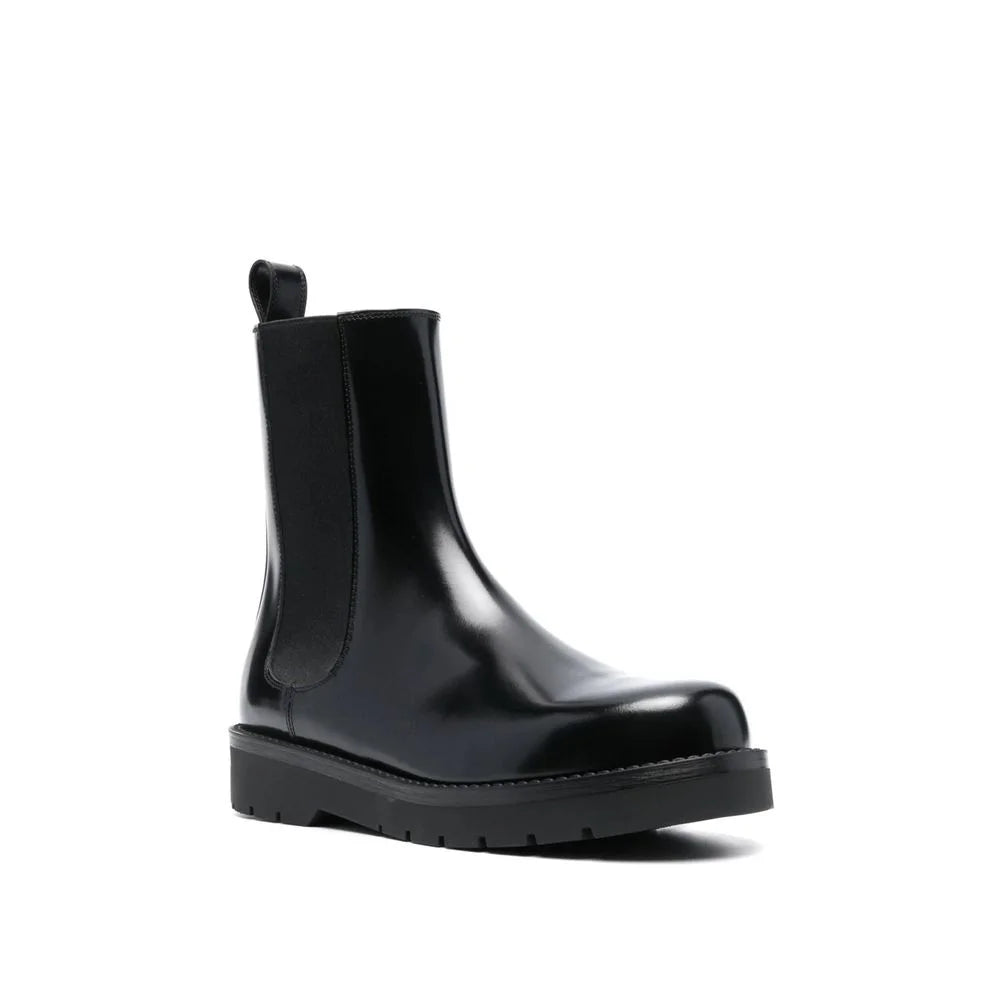 Valentino Garavani Black Leather Chelsea Boots - EU41.5/US8.5