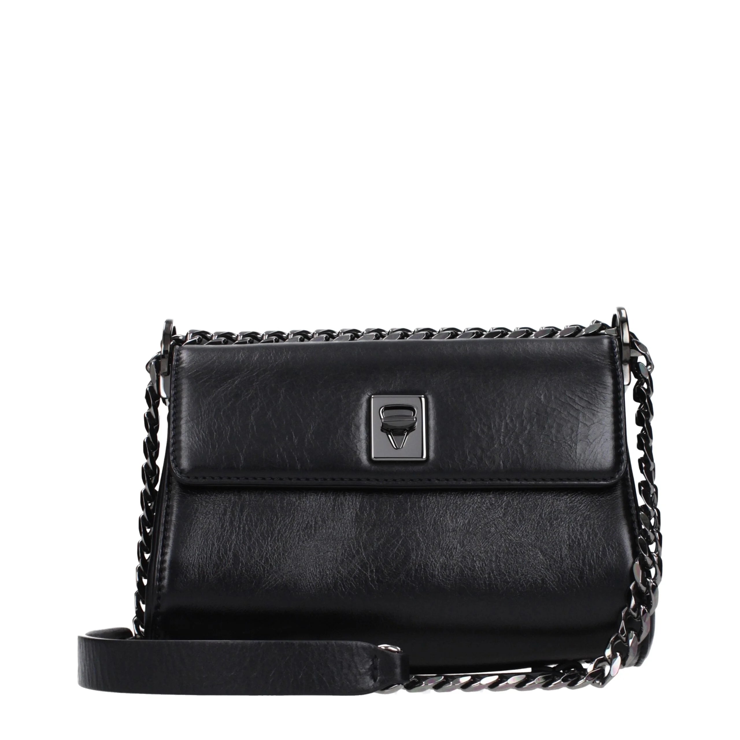 Valentino Garavani Black Leather Crossbody Bag
