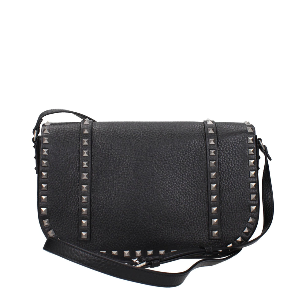 Valentino Garavani Black Leather Crossbody Bag