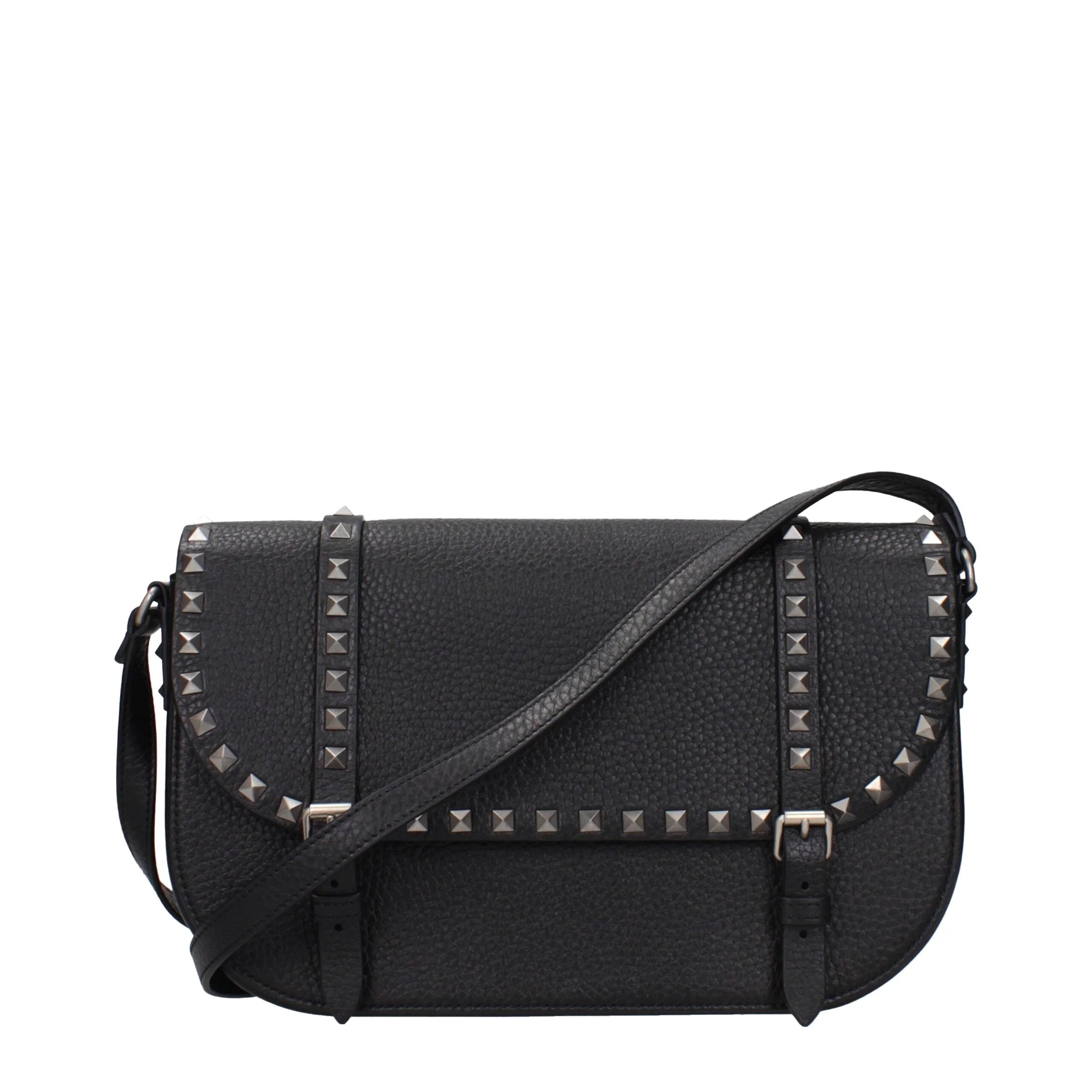 Valentino Garavani Black Leather Crossbody Bag