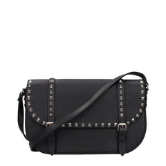 Valentino Garavani Black Leather Crossbody Bag