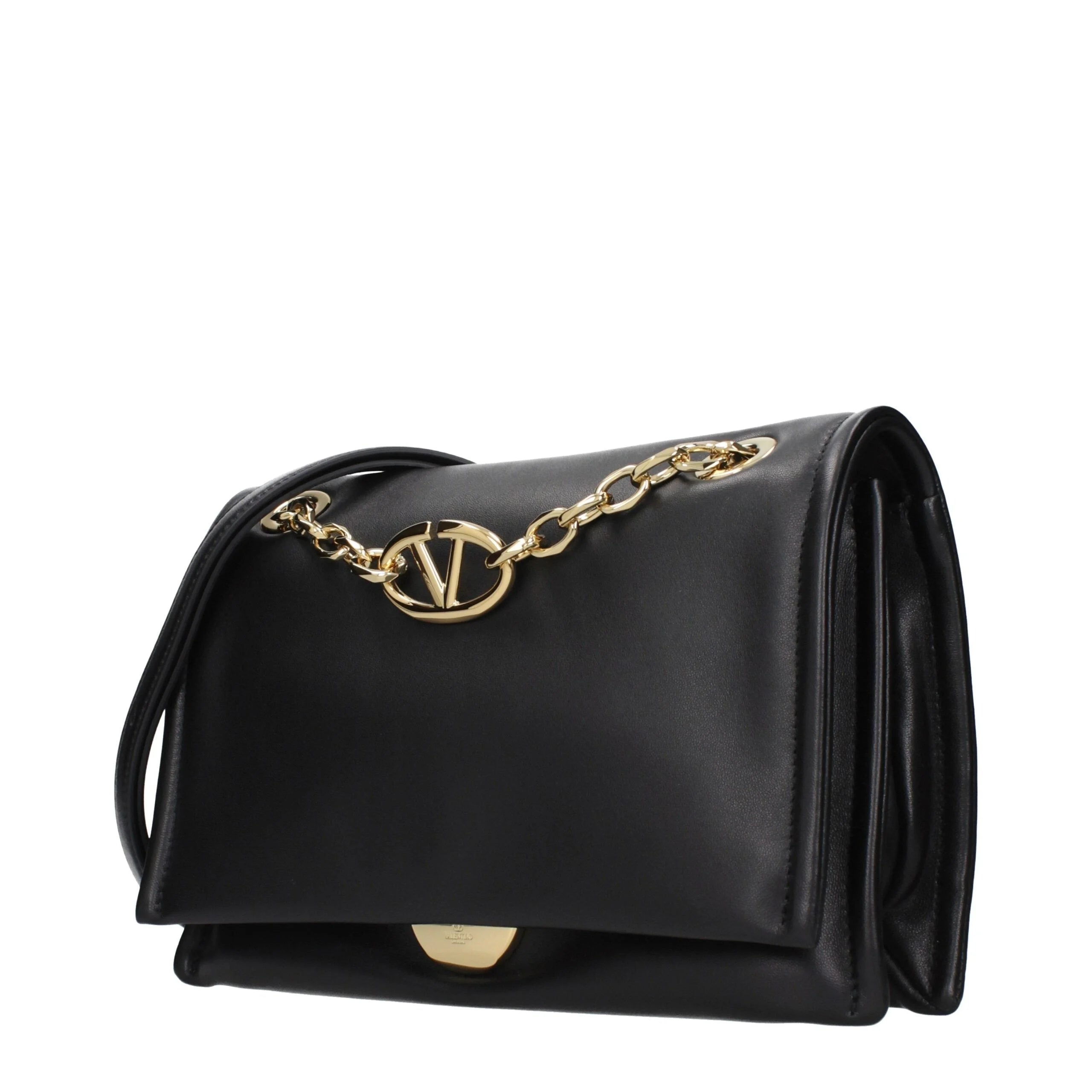 Valentino Garavani Black Leather Crossbody Bag