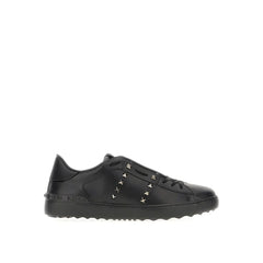Valentino Garavani Black Leather Low Top Sneakers