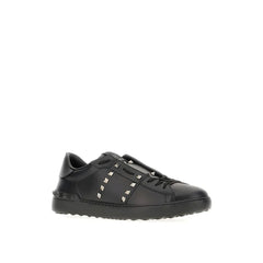 Valentino Garavani Black Leather Low Top Sneakers