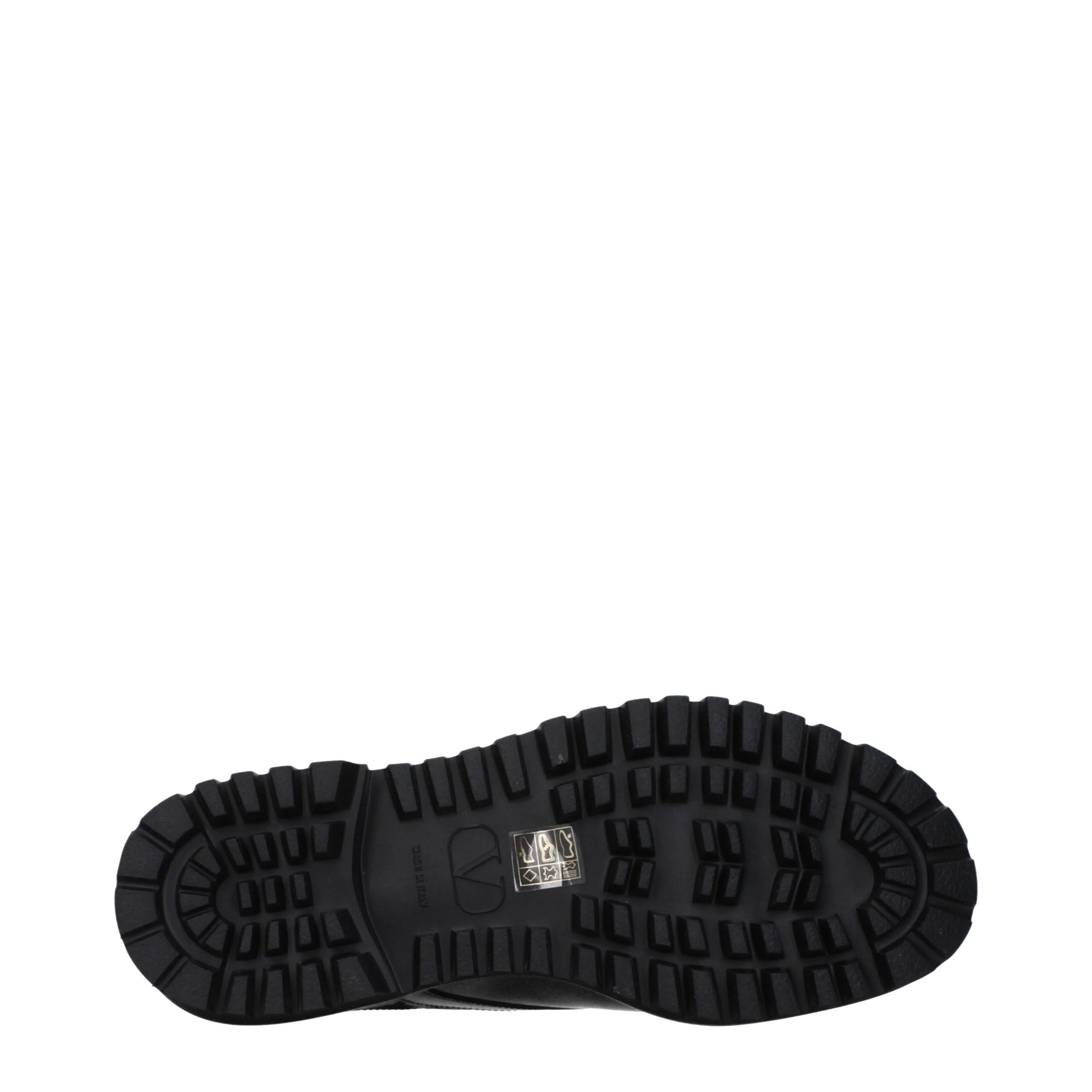 Valentino Garavani Black Leather Oxfords And Derbies - EU40/US7