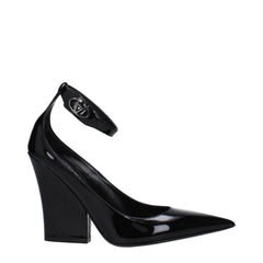 Valentino Garavani Black Leather Platforms Pumps - EU39/US9
