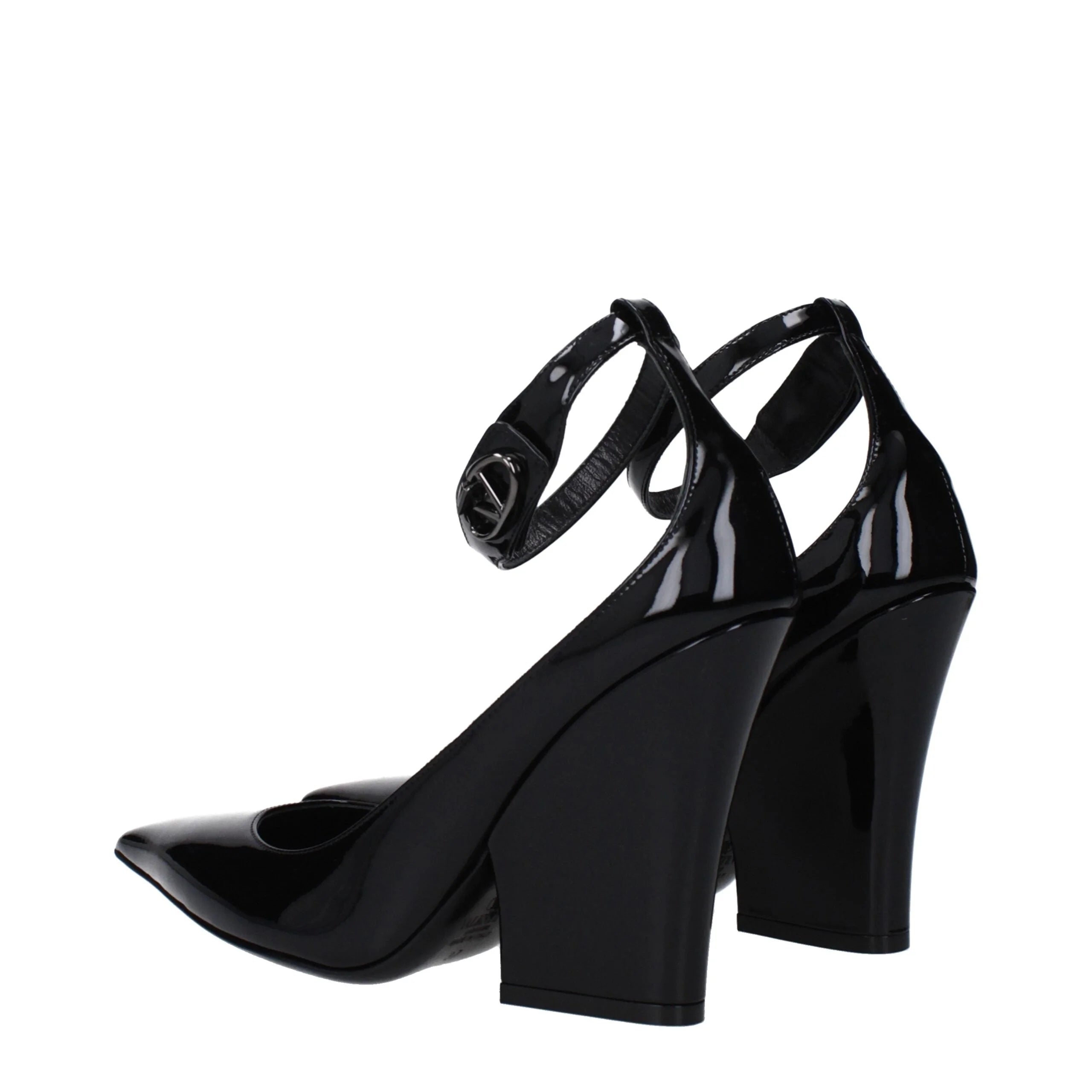 Valentino Garavani Black Leather Platforms Pumps - EU39/US9