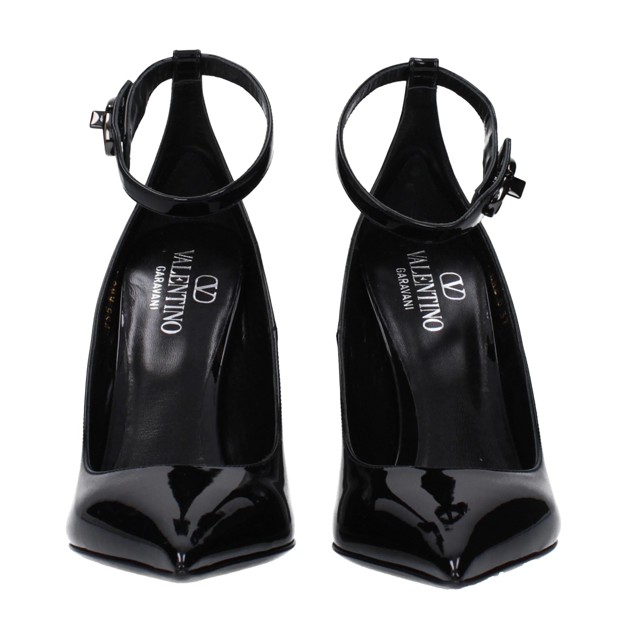 Valentino Garavani Black Leather Platforms Pumps - EU39/US9