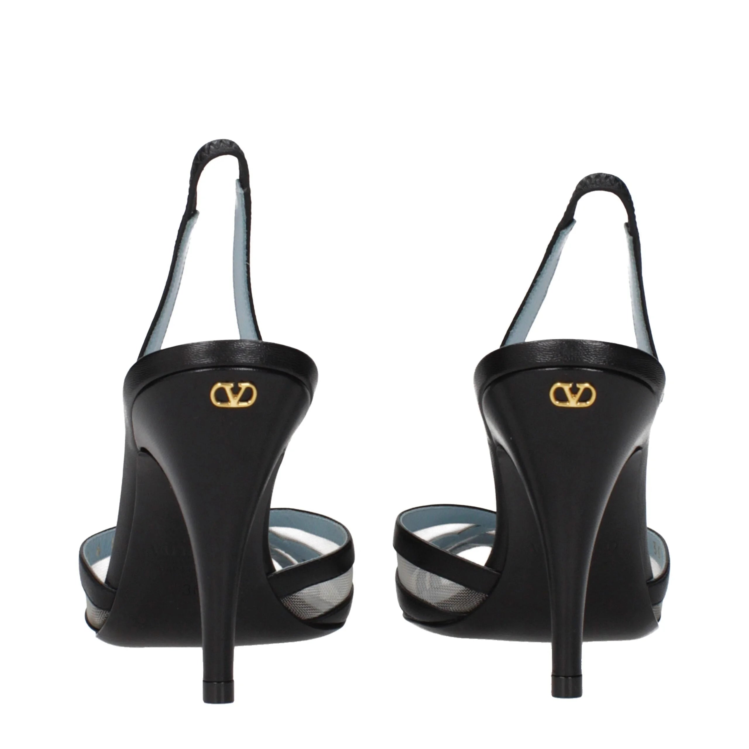 Valentino Garavani Black Leather Pumps