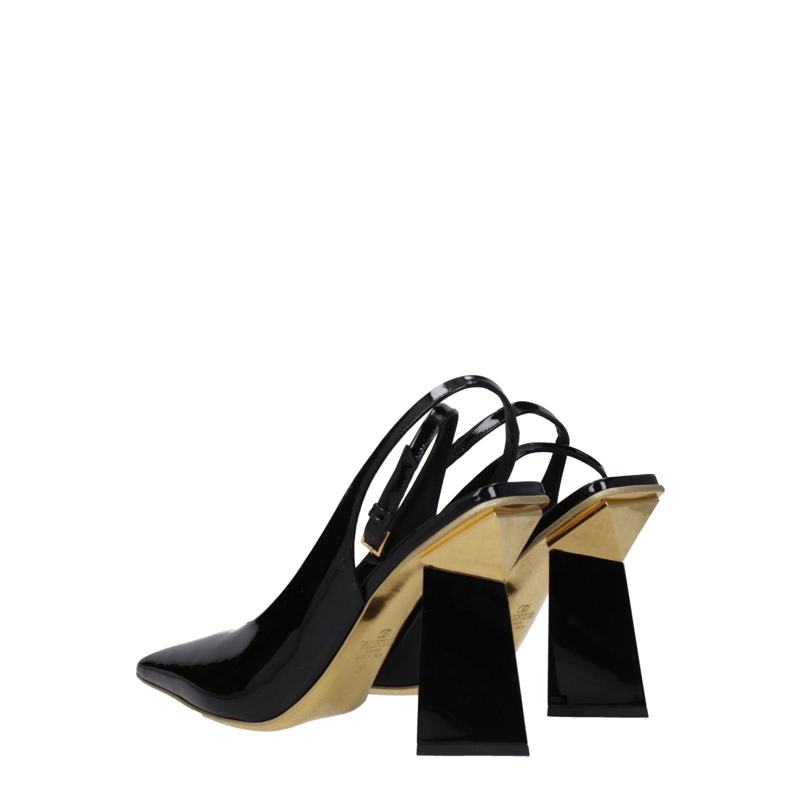 Valentino Garavani Black Leather Sandals - Sandals