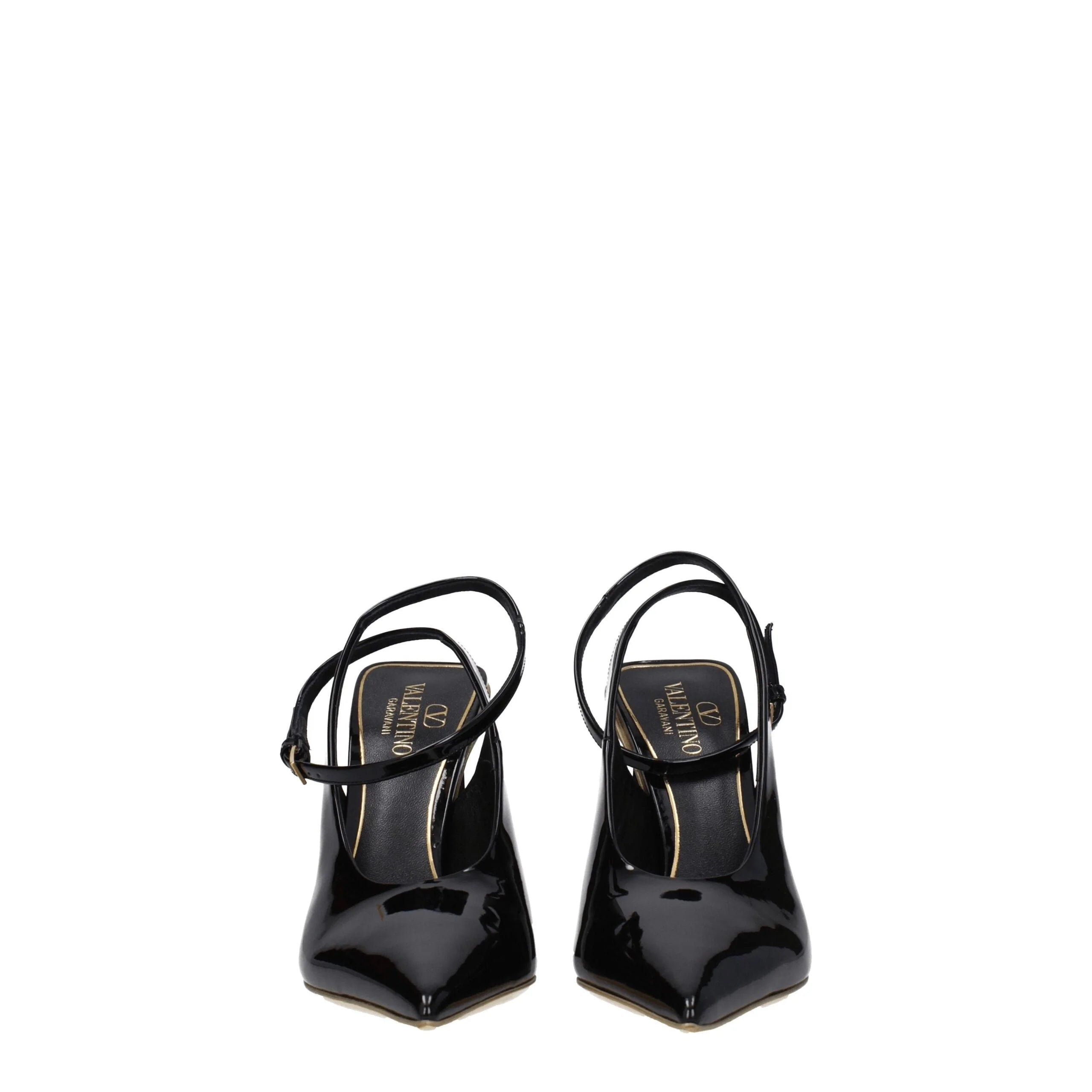 Valentino Garavani Black Leather Sandals