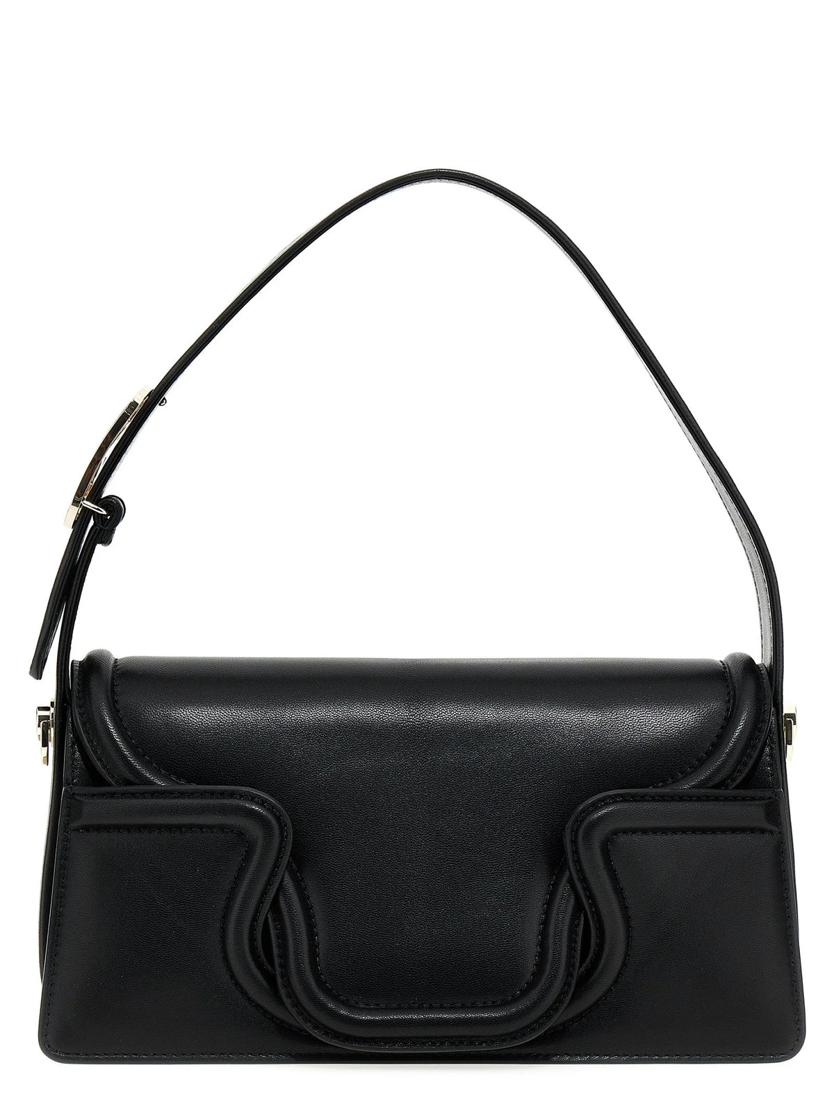 Valentino Garavani Black Leather Shoulder Bag