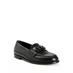 Valentino Garavani Black Leather Slip-On Loafers - EU42/US9